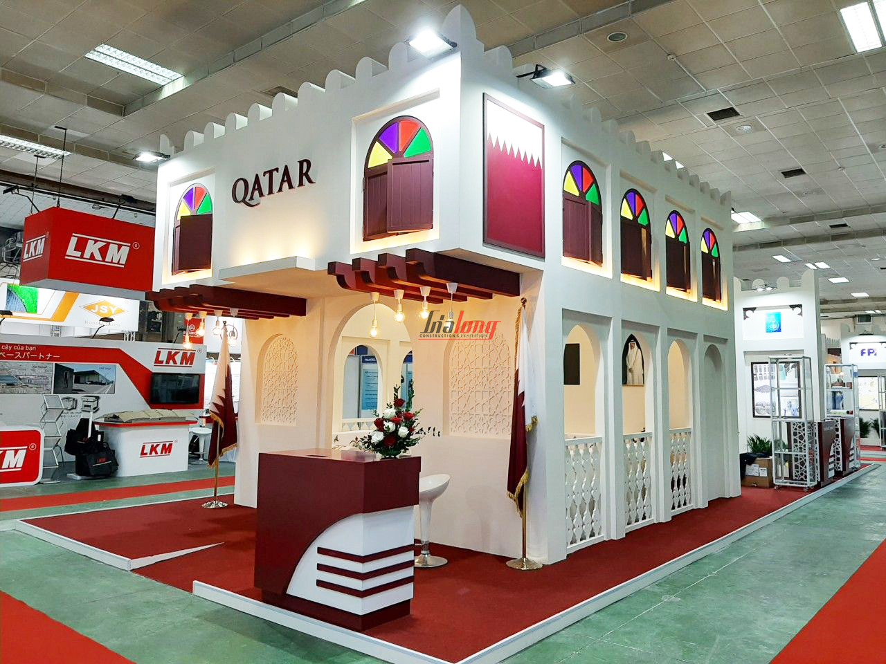 Qatar - Thiết kế thi công gian hàng triển lãm Plastic & Rubber - exhibition pavilion completed by Gia Long