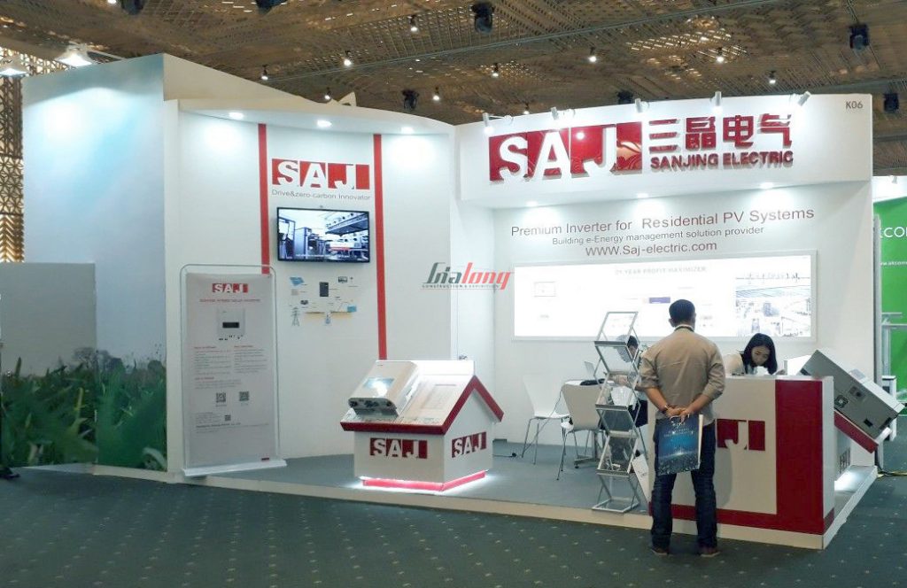 SAJ -Gian hàng được thiết kế bởi Gia Long - SAJ's exhibition booth designed by Gia Long 2018
