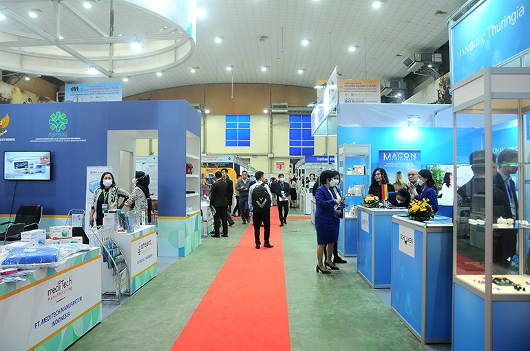 Một số hoạt động tại triển lãm Vietnam Medipharm Expo