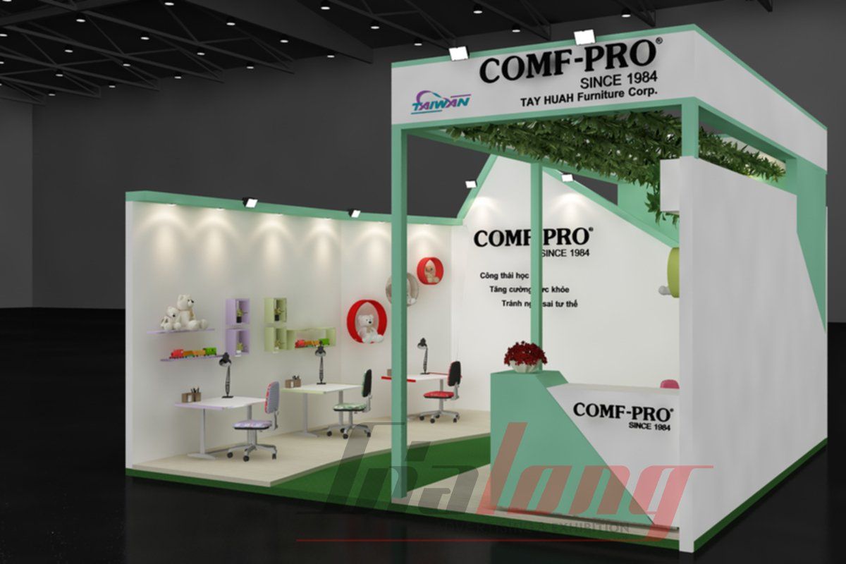Compro - Thiết kế thi công gian hàng - Design and construction of booth vifa expo