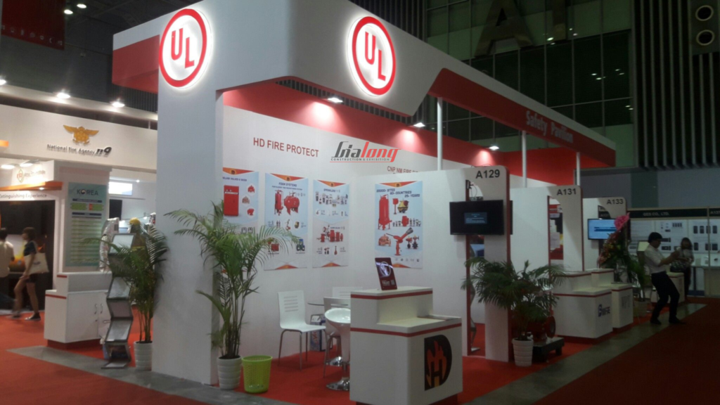 Booth is displayed at the exhibition