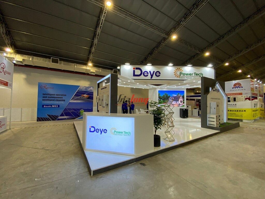 Booth displayed at the exhibition