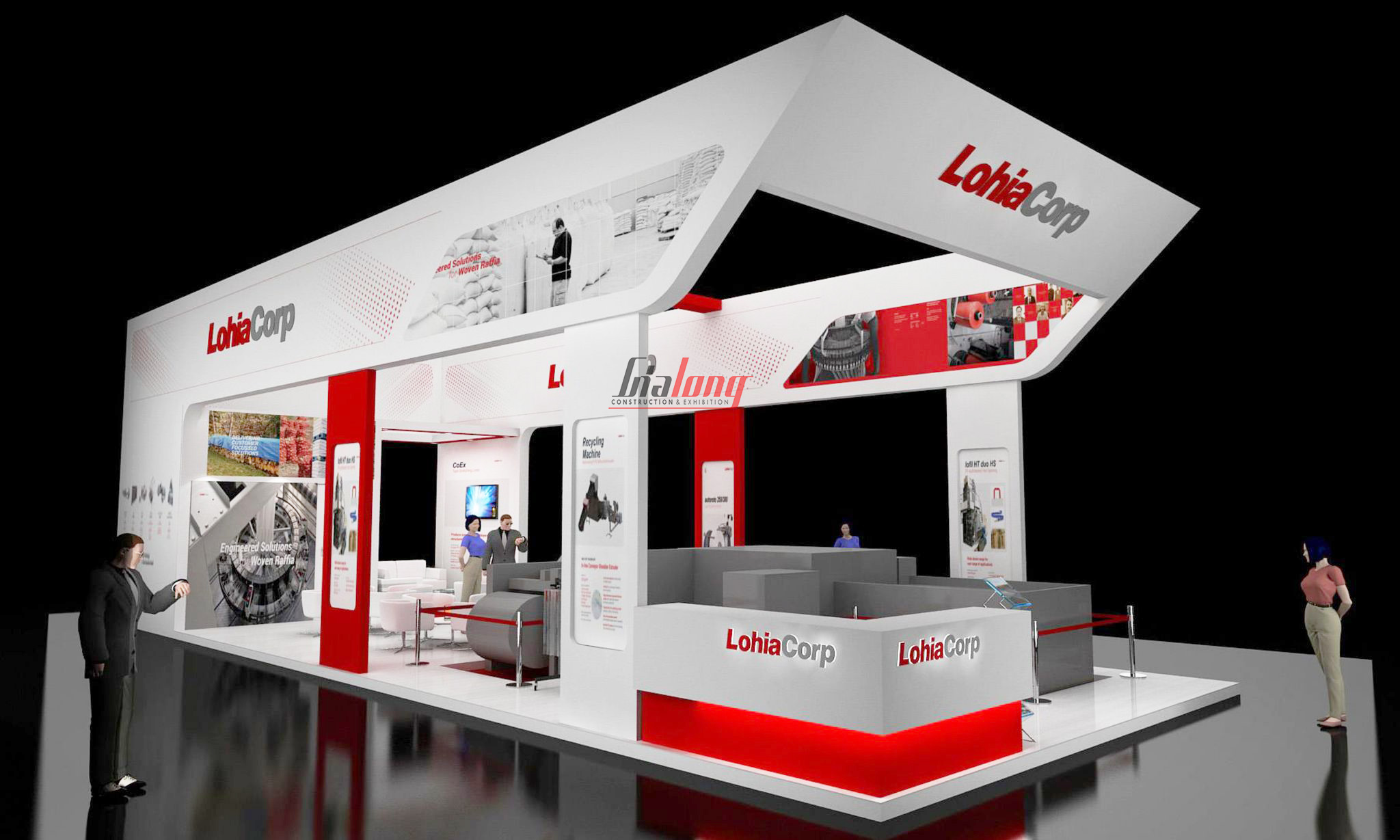 The Lohia booth was constructed and designed to completion by Gia Long