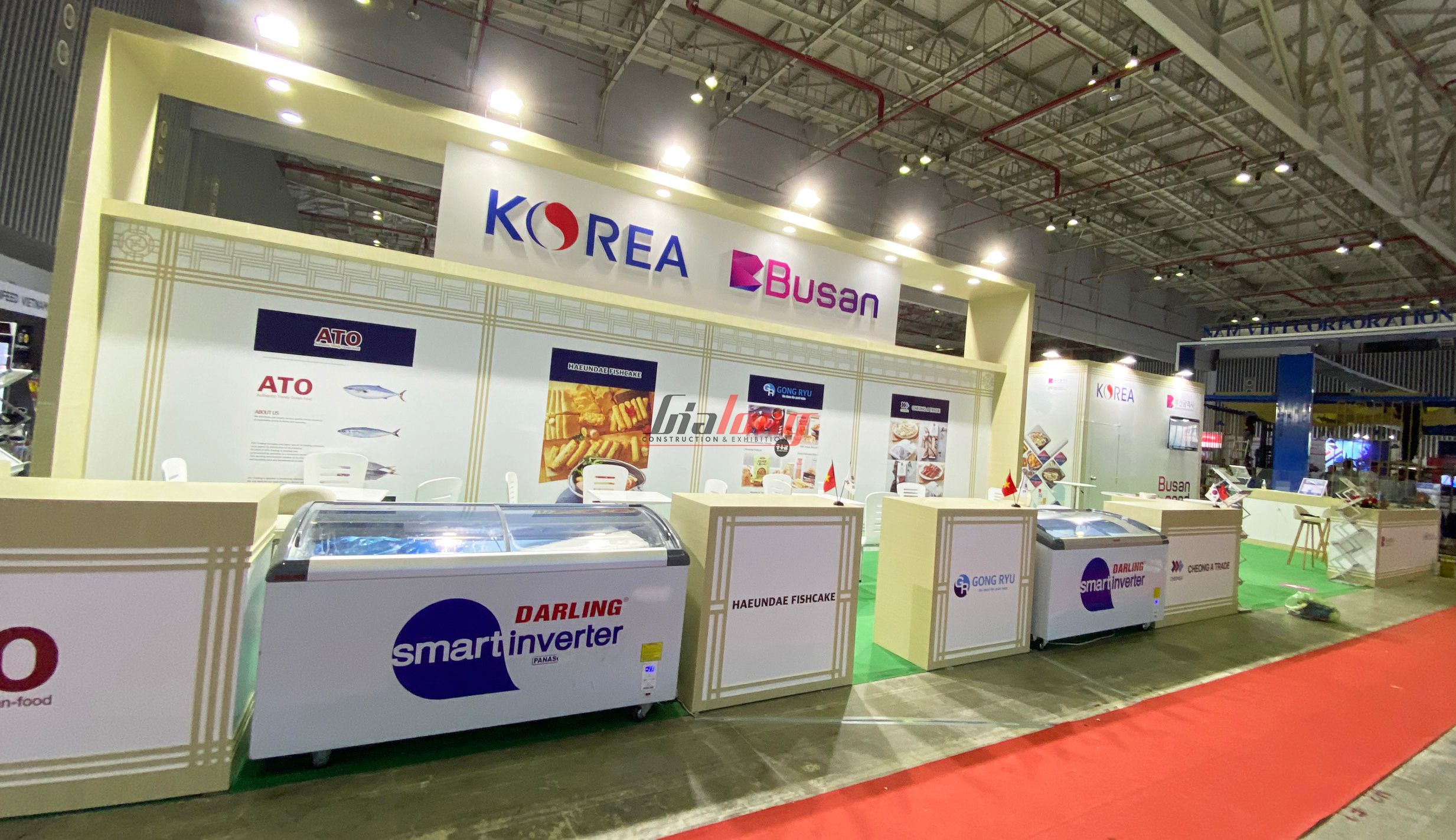Design and construction of exhibition booths carried out by Gia Long