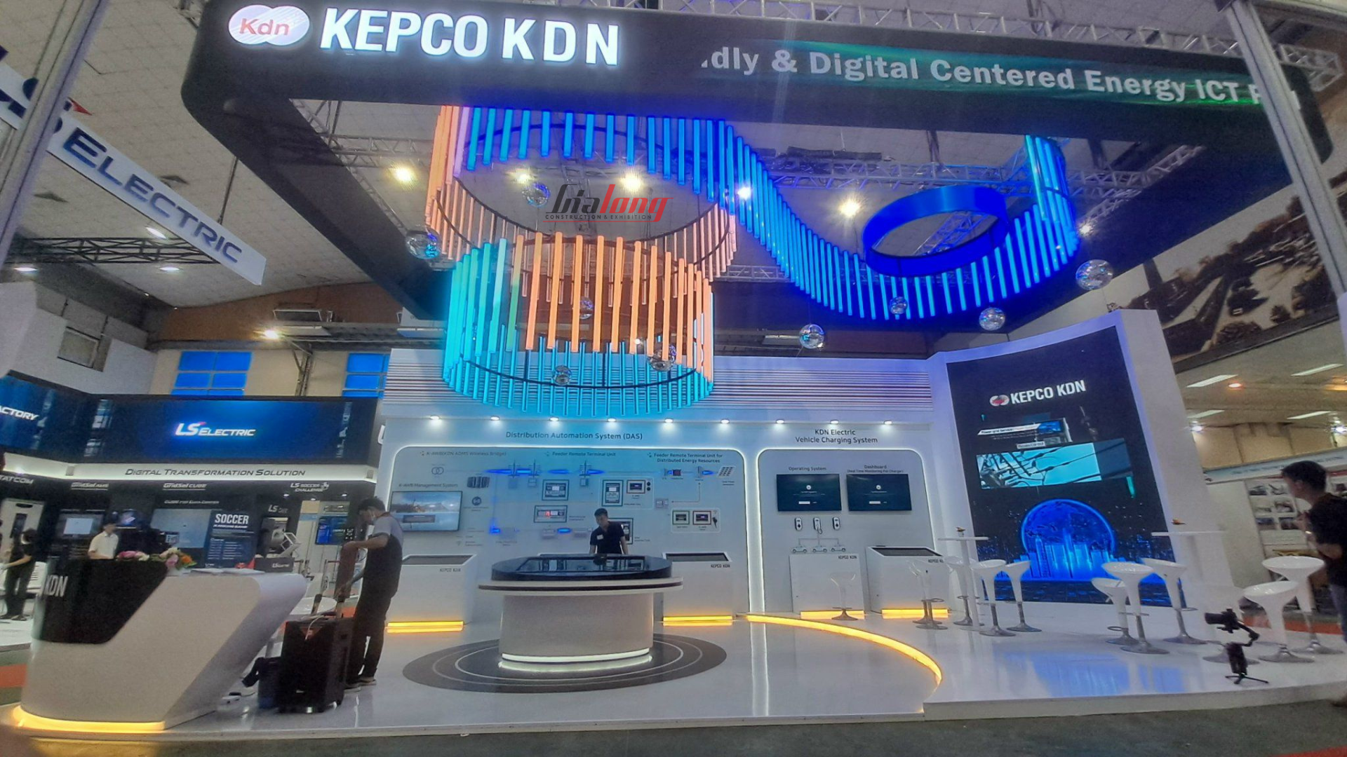 KEPCO KDN - Gian hàng được thi công hoàn thiện bởi Gia Long