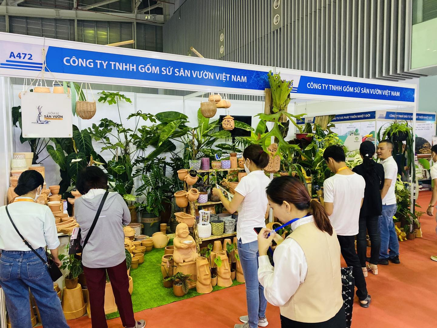 Some main products are displayed at the Garden & Landscape Vietnam event