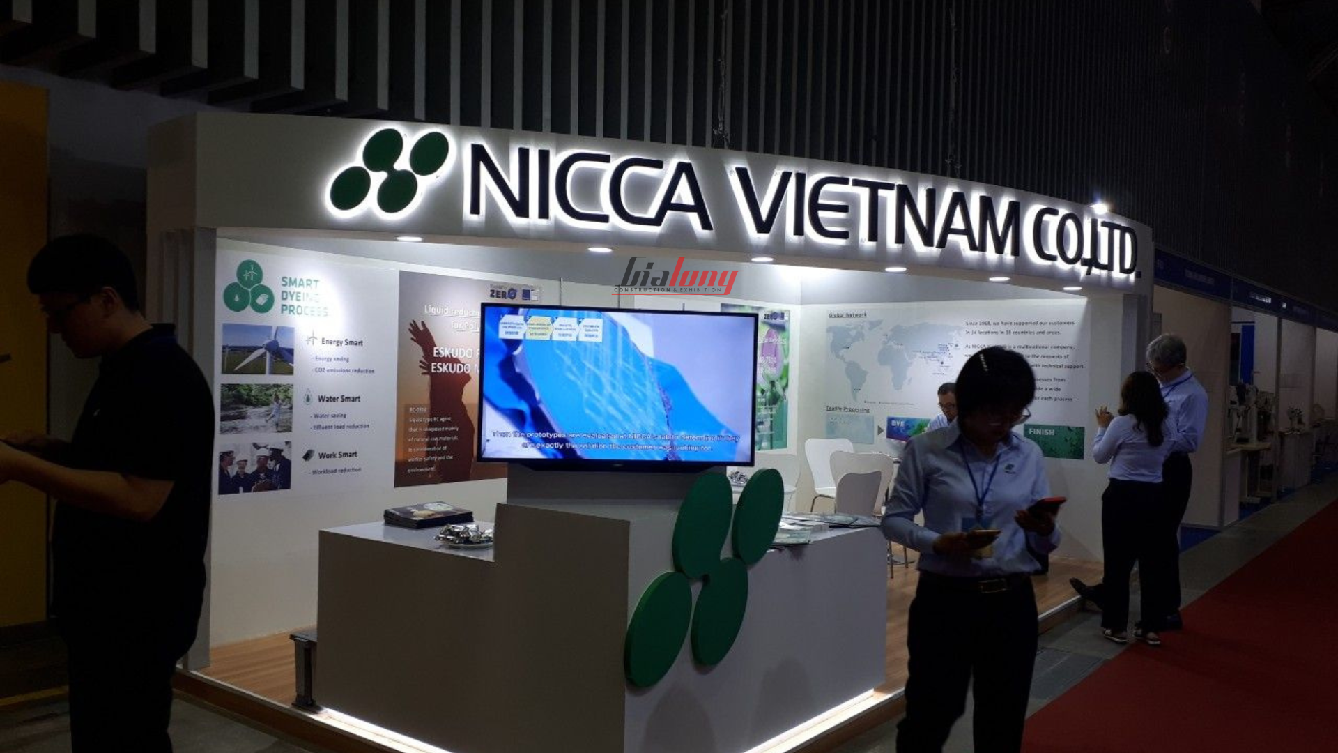 Nicca Vietnam - Gian hàng được hoàn thiện bởi Gia Long - The booth was completed by Gia Long