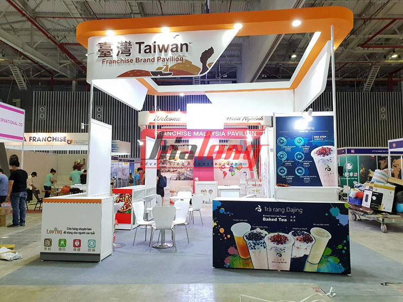 Gian hàng hội chợ Taiwan do Gia Long thi công - Taiwan fair booth constructed by Gia Long 2018