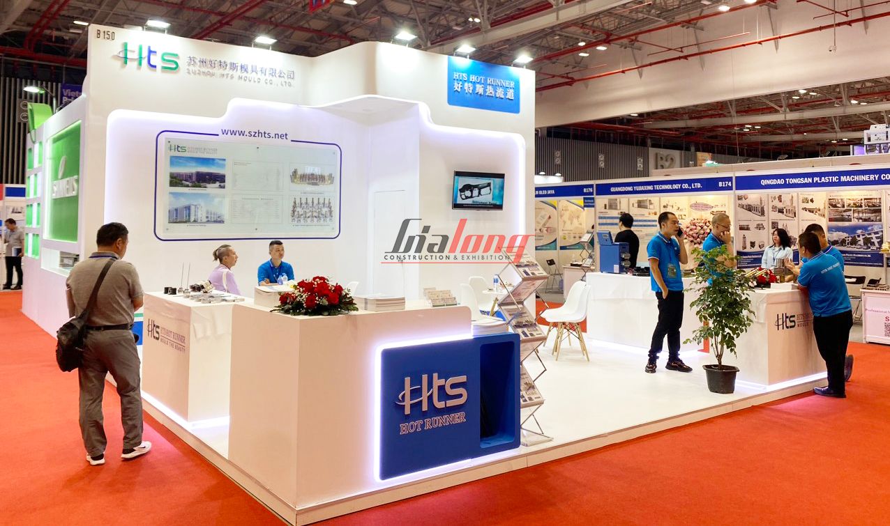 The booth displayed at the trade fair exhibition - Vietnam Int'l Tea Show