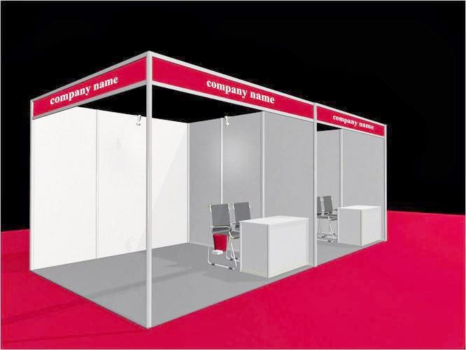 Standard booth with a simple design